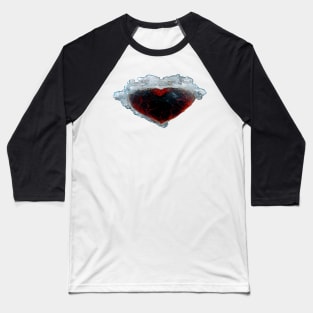 Broken Frozen Heart Art   /  Broken Hearts Unwind Designs Baseball T-Shirt